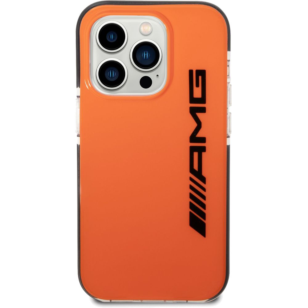 AMG PC/TPE Hard Case for iPhone 14 Pro - Orange/Black
