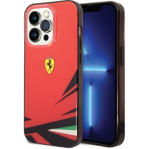 Ferrari PC/TPU Case with Double Layer Print for iPhone 14 Pro Max - Red