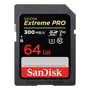 SANDISK Extreme Pro SDXC Card 300MB/S UHS-II V90 - 64GB