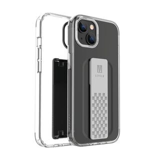Levelo Graphia IMD Clear Case With Extra Grip For iPhone 14 - Silver