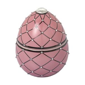 Ladenac Milano Bois De Russie Pink Silver Stripes Egg Candle 220G Pink