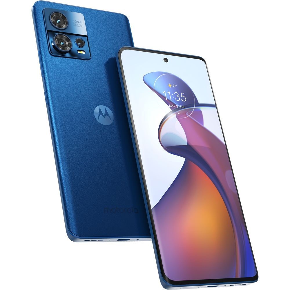 Motorola Moto Edge 30 5G Smartphone 256GB/8GB/Dual SIM (Fusion Gift Box - Moto Buds/Starzplay/Screen Protector) - Neptune Blue