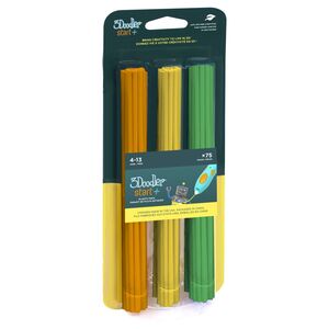 3Doodler Start Eco-Plastic Collection Refill Filament - Garden Bloom (Orange/Yellow/Green) (Pack of 75)