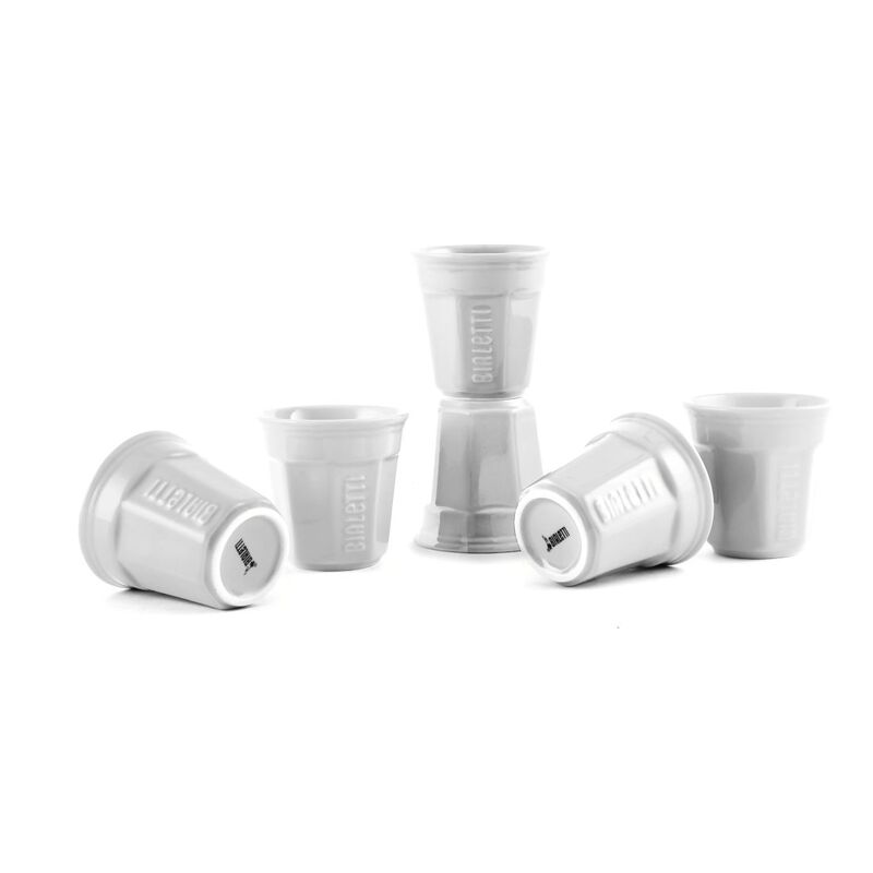 Bialetti Espresso Ceramic Cup White (Set Of 6)