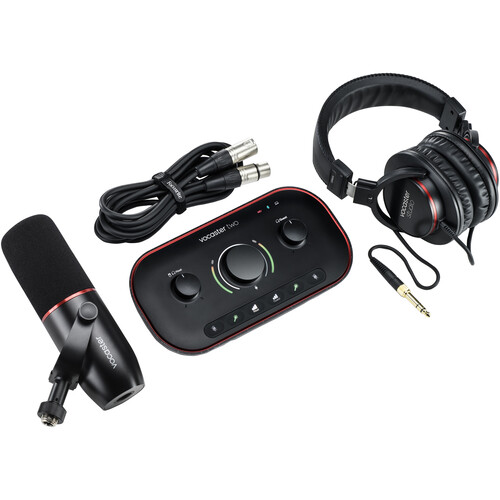 Focusrite Vocaster Two Studio Dm2 Dynamic Microphone & Hp60V Black
