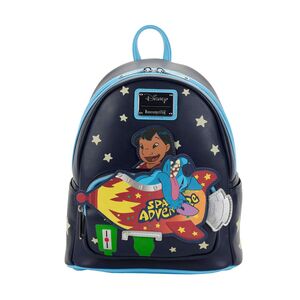 Loungefly Leather Disney Lilo & Stitch Space Adventure Mini Backpack (Glows In The Dark)