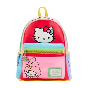 Loungefly Leather Sanrio Hello Kitty And Friends Color Block Mini Backpack