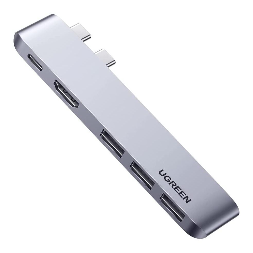 Ugreen 5-in-2 USB-C Hub for MacBook Pro/Air - silver