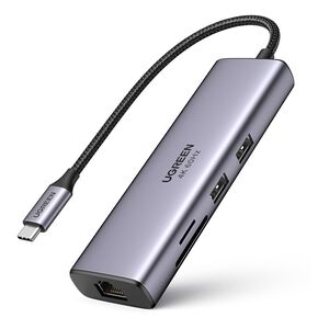 Ugreen 6-in-1 USB C Hubs with 3 Ports USB 3.0, SD/TF Card Reader USB-C to HDMI Adapter
