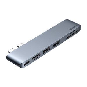 Ugreen 6-in-2 USB-C Hub for MacBook Pro - Grey