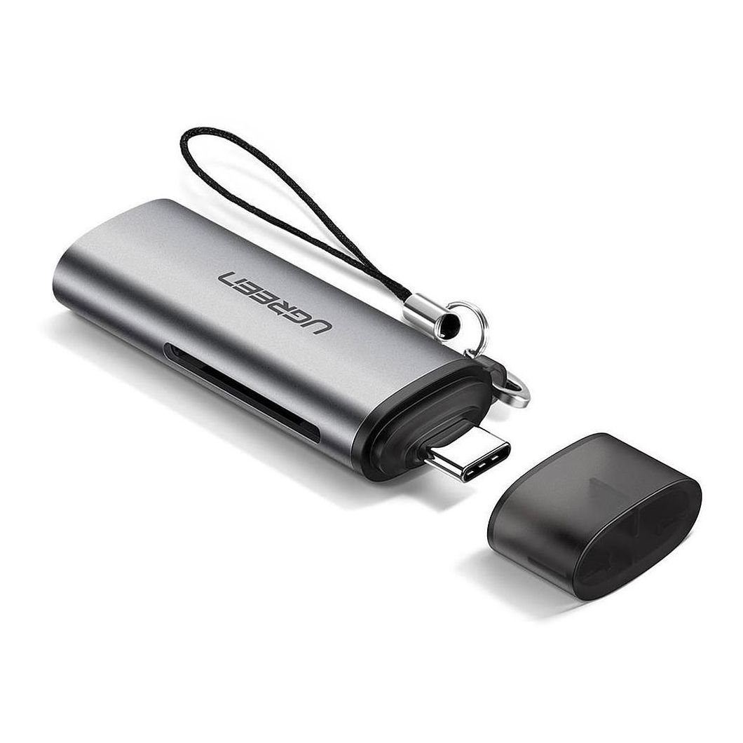Ugreen 2-in-1 USB C OTG Card Reader - Silver