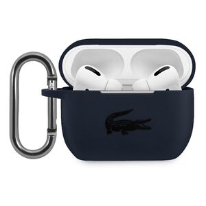 Lacoste Airpods Case Liquid Silicone Glossy Printing Logo For AirPods Pro - Blue
