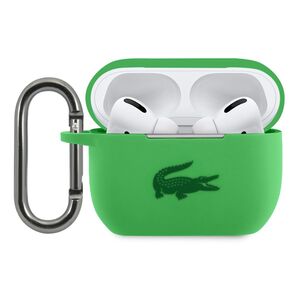 Lacoste Airpods Case Liquid Silicone Glossy Printing Logo For AirPods Pro - Green