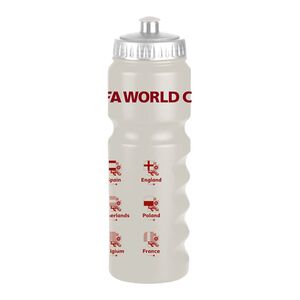 Fifa World Cup 2022 Printed Sport Leak Proof Water Bottle - Cream 750 ml