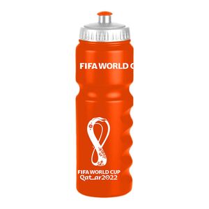 Fifa World Cup 2022 Printed Sport Leak Proof Water Bottle - Orange 750 ml