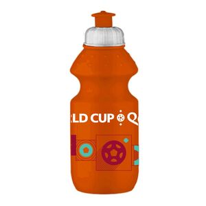 Fifa World Cup 2022 Printed Kids Sport Leak Proof Water Bottle - Orange 350 ml