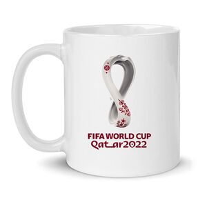 Fifa World Cup 2022 Printed Ceramic Mug - White 450 ml