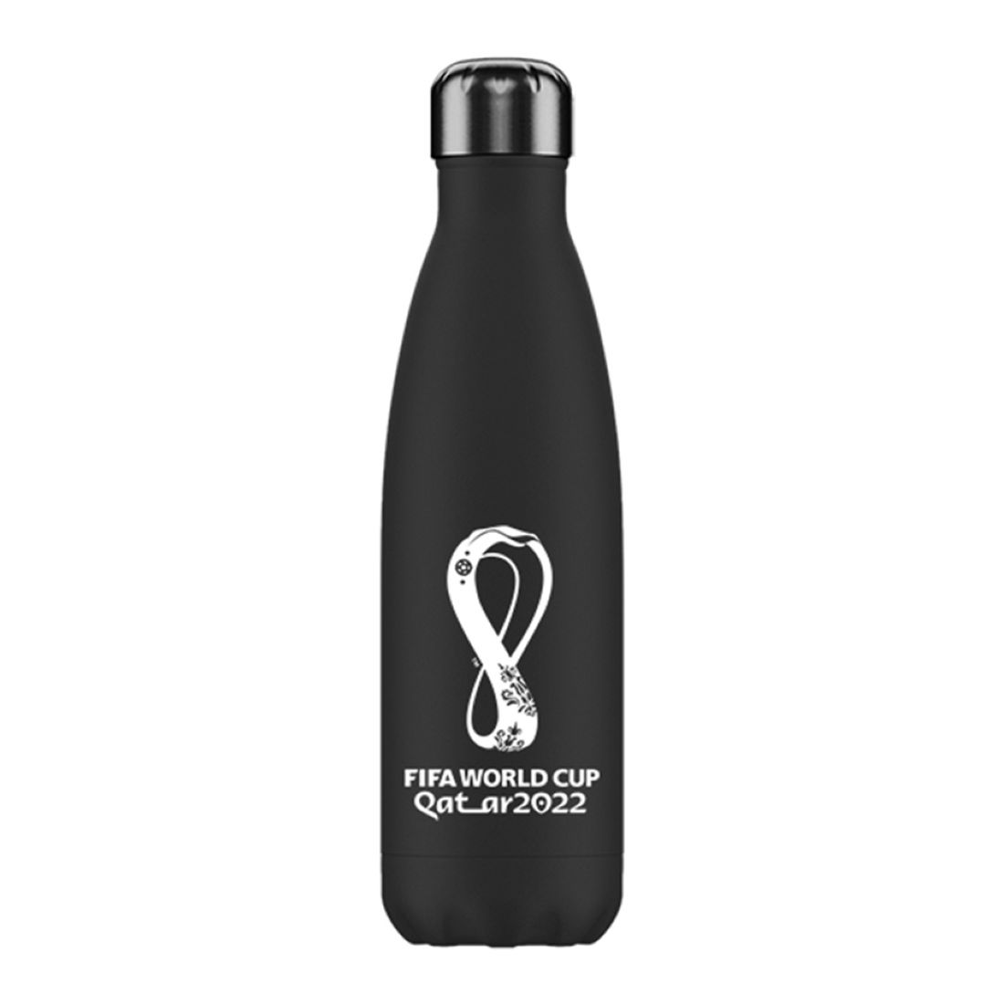 Fifa World Cup 2022 Printed Vacuum Double Wall Stainless Steel Bottle - Black 500 ml