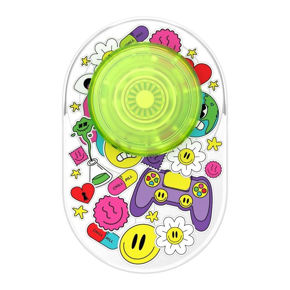 Popsockets Popgrip Phone Grip & Stand With Magsafe For iPhone - Bright Psych