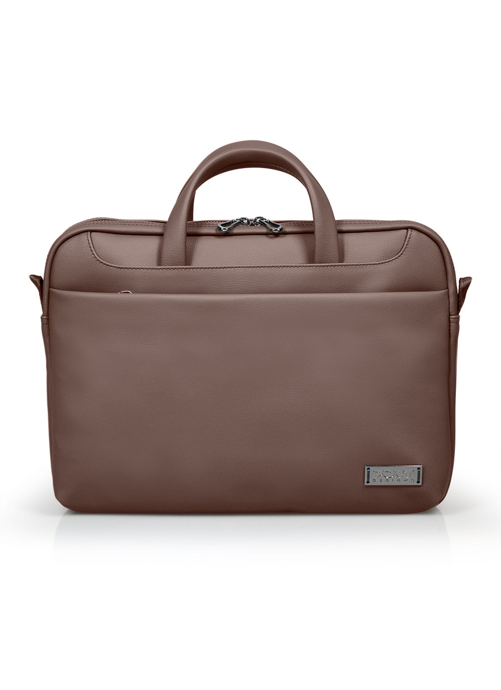 Port Zurich Toploading Laptop Bag (for Laptops up to 15.6 Inches) - Brown