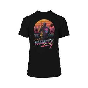 Jinx Cyberpunk 2077 Destination City Premium Men's T-Shirt Black