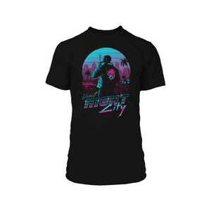 Jinx Cyberpunk 2077 Destination Night City Premium Men's T-Shirt Black