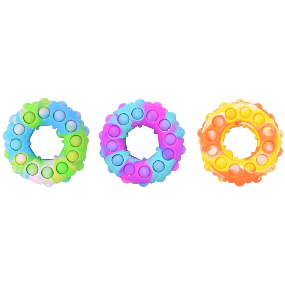 Squizz Toys Pop The Bubble 3D Donut Fidget Toy (Assorted - Includes 1)