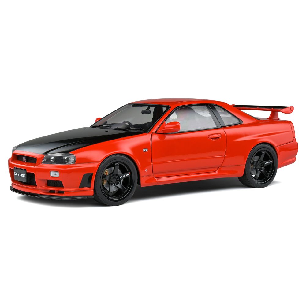 Solido Nissan Skyline Gtr R34 1999 1.18 Active Red Diecast Scale Model Car