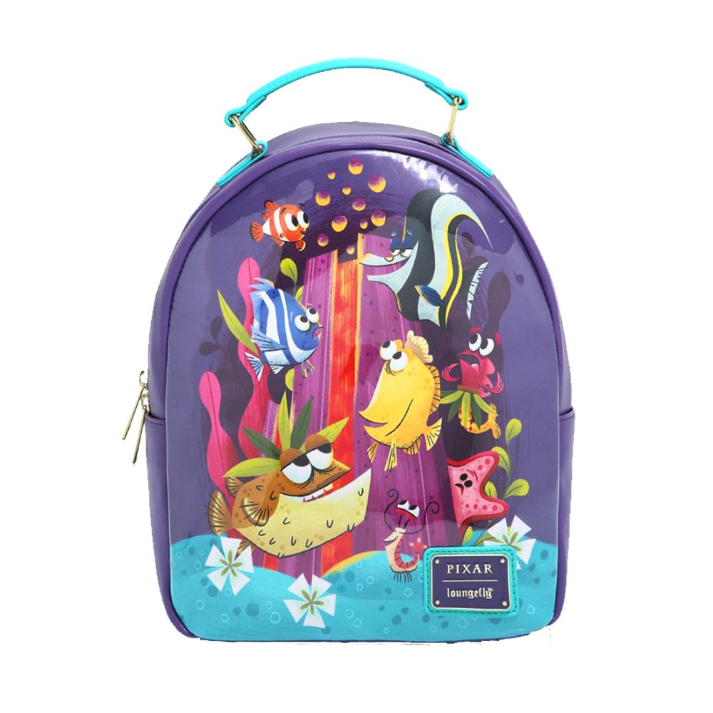 Loungefly Leather Disney Pixar Nemo Tiki Mini Backpack