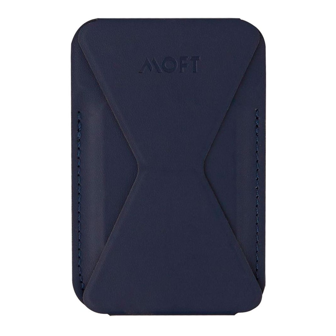 MOFT Snap-On Phone Stand & Wallet - Blue