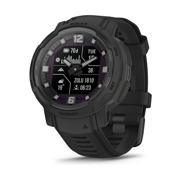 Garmin Instinct Crossover Solar - Tactical Edition Smartwatch - Black
