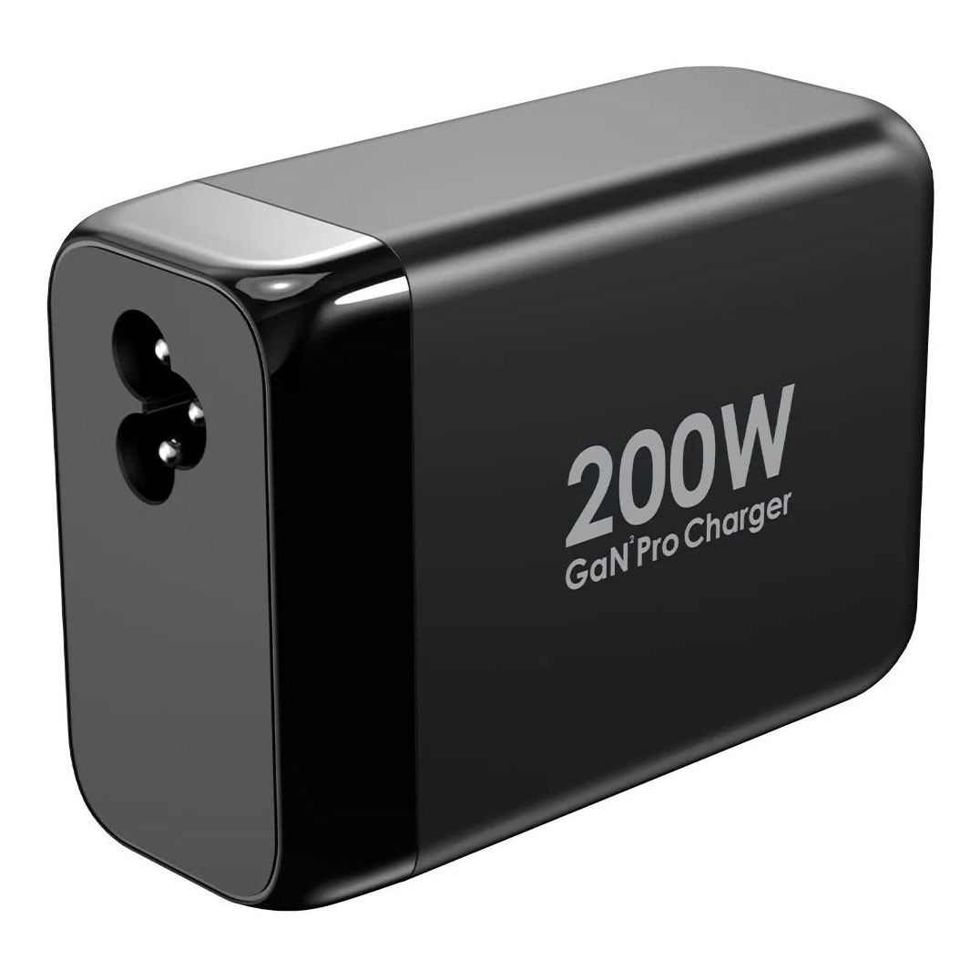 Powerology 200W Total Output GaN Charging Terminal with 100W PD- Black