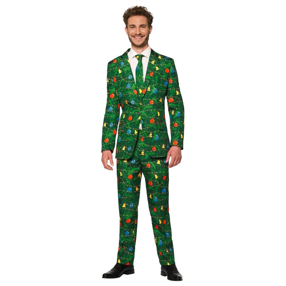 Suitmeister Christmas Tree Light Up Adult Costume Suit Green