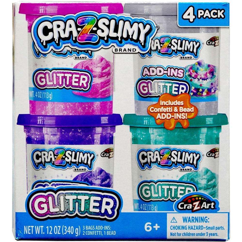 Cra-Z-Slimy Glitter (Pack of 4)