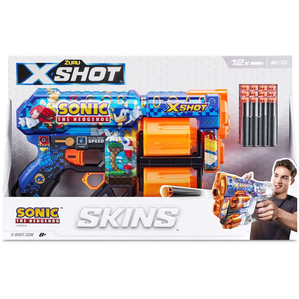 X-Shot Skins Dread Sonic Blaster (with 12 Darts)