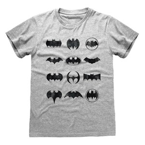 Heroes Inc DC Batman Icons Unisex T-Shirt Heather Grey