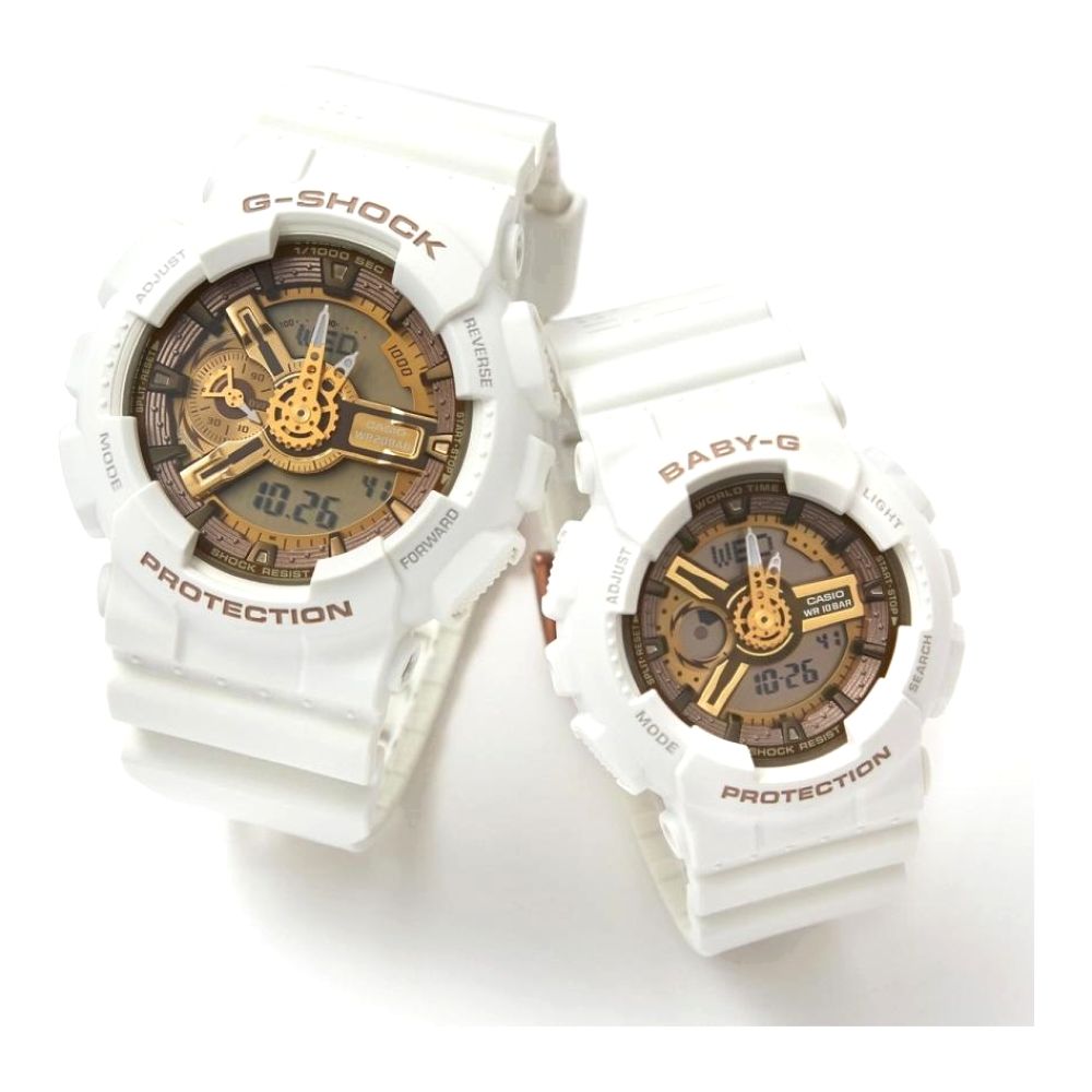 Casio G-Shock Lov-22A-7Adr Lover's Collection Analog Digital Watches (Set Of 2)