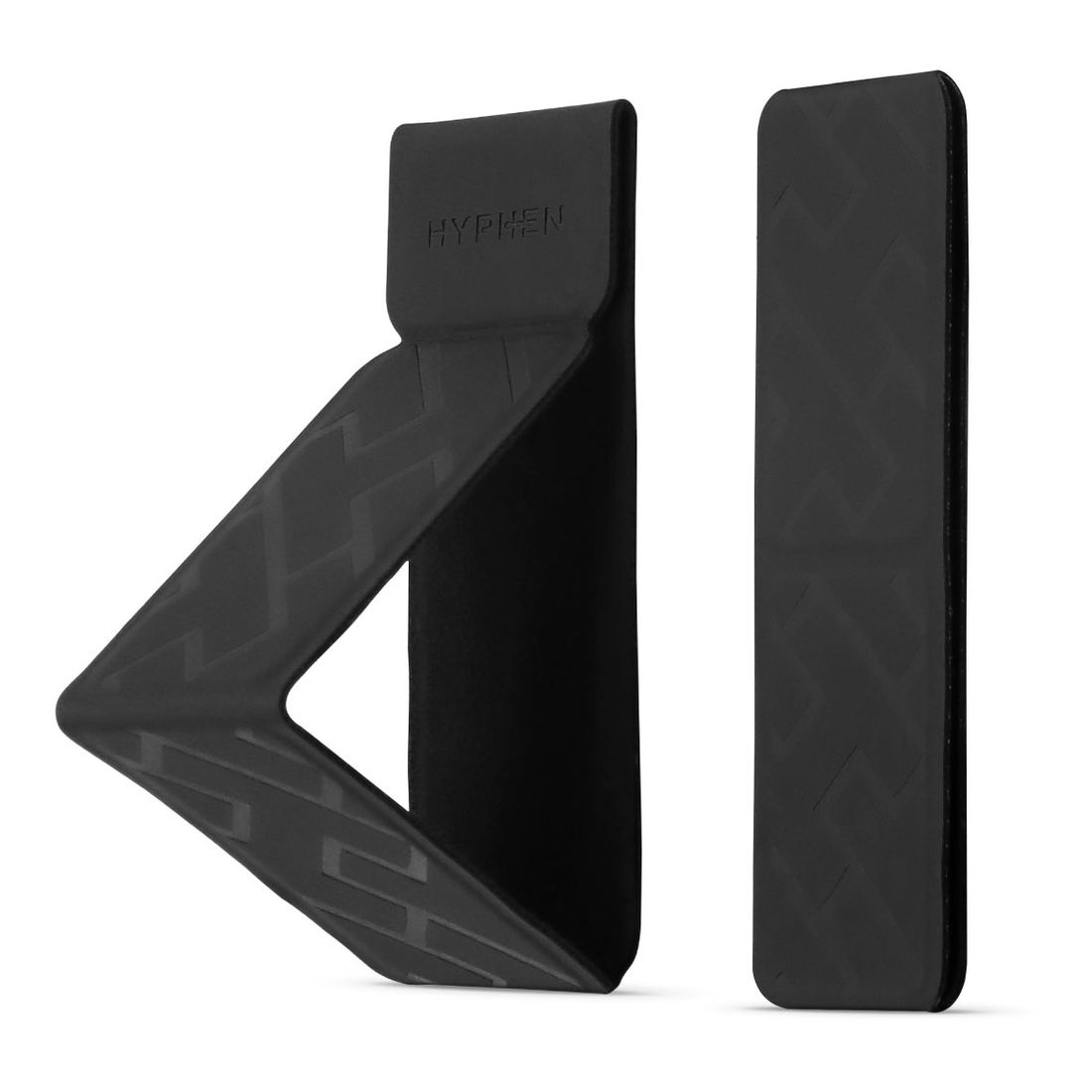 HYPHEN Smartphone Case Grip Holder and Stand - Black - Fits up to 6.1-Inch