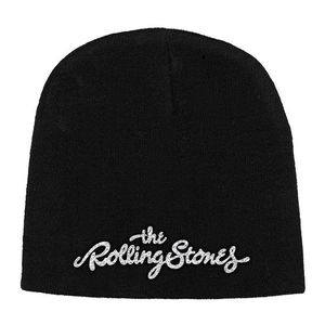 Rolling Stones Logo Embroidered Beanie Black