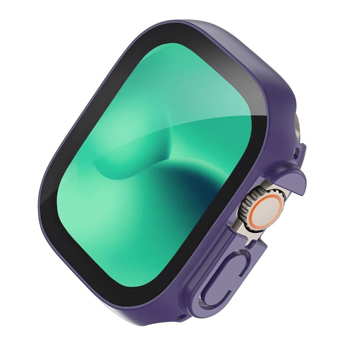 Amazing Thing Apple Watch Ultra Marsix Pro Bumper Case With Glass 49mm - New Purple