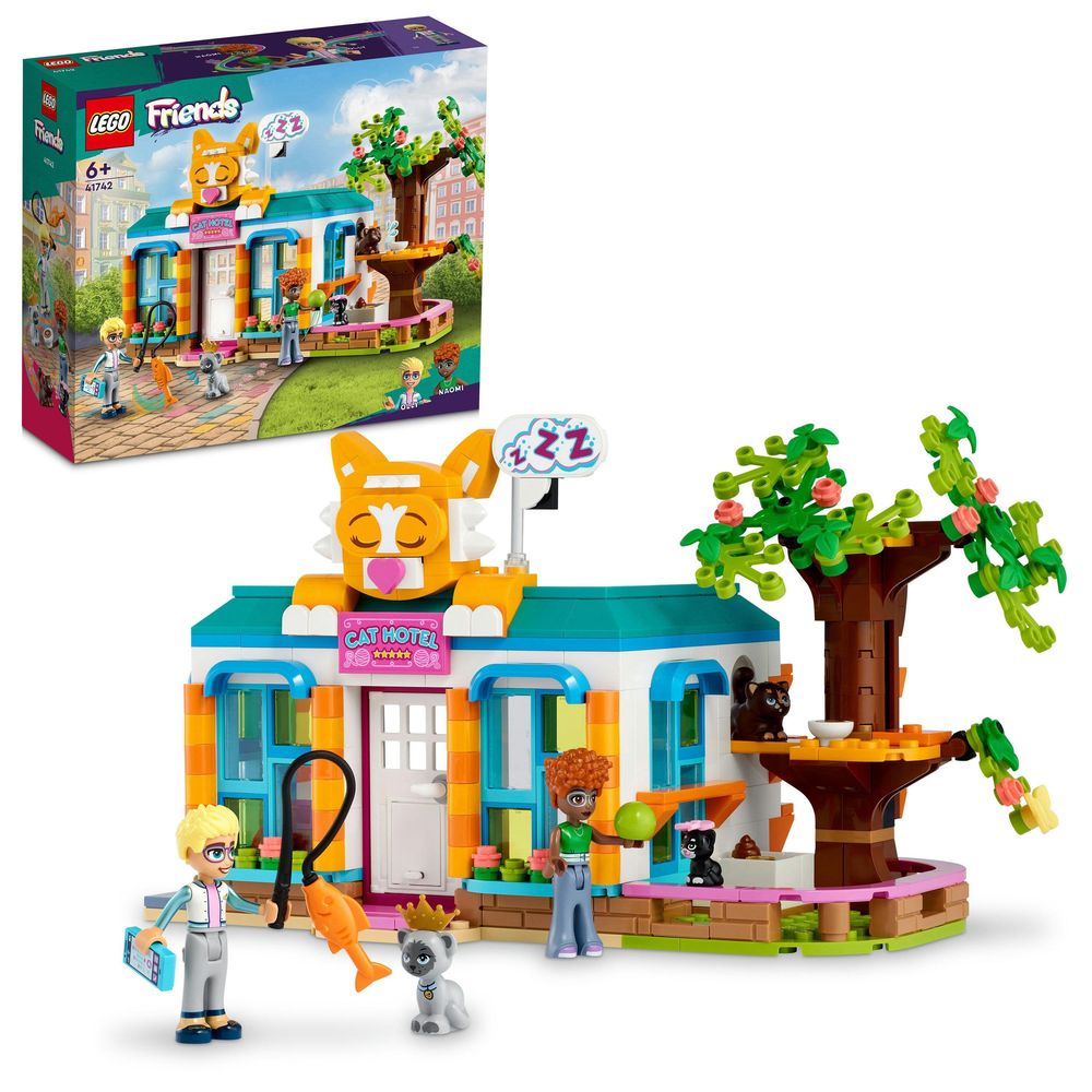 LEGO Friends Cat Hotel Building Toy Set 41742 (445 Pieces)