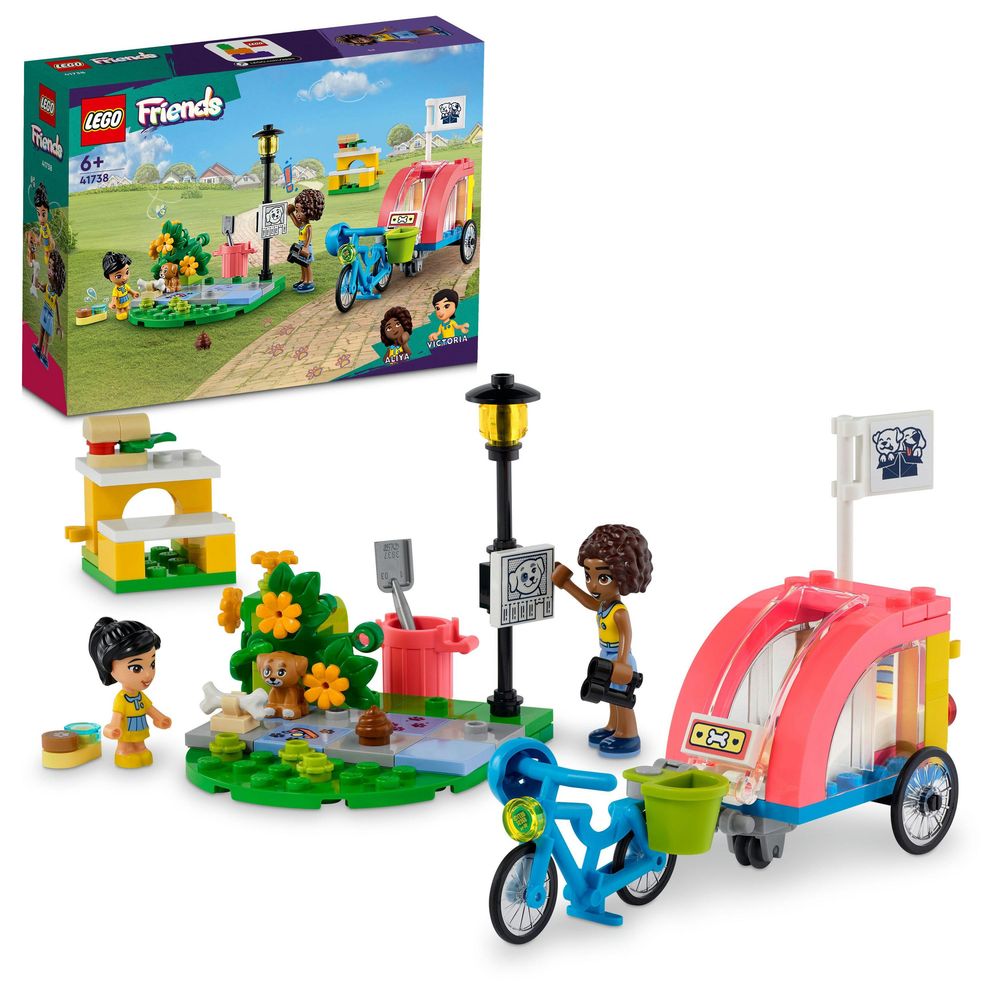 LEGO Friends Dog Rescue Bike Building Toy Set 41738 (125 Pieces)