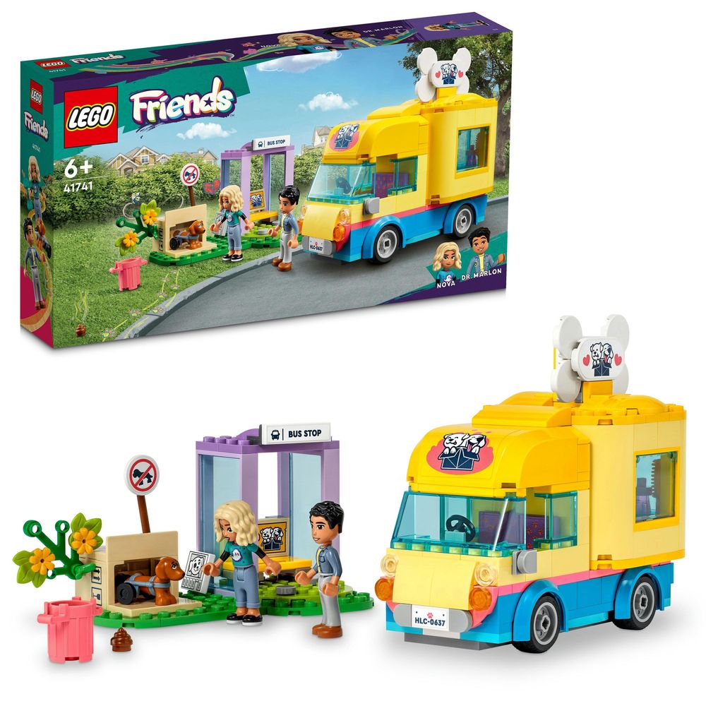 LEGO Friends Dog Rescue Van Building Toy Set 41741 (300 Pieces)