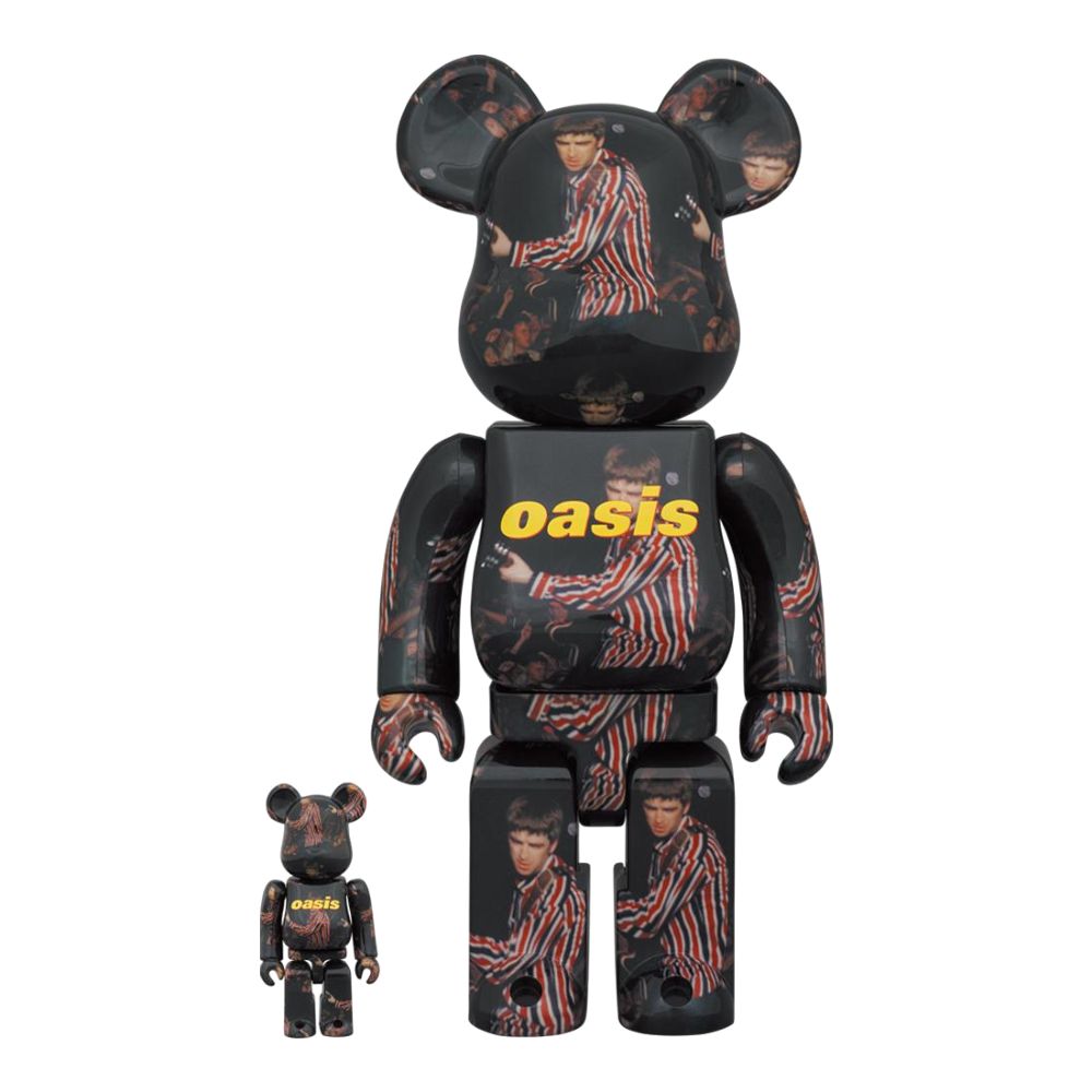 Bearbrick 100% & 400% Oasis Knebworth 1996 Noel Gallagher Figure (7/28cm)