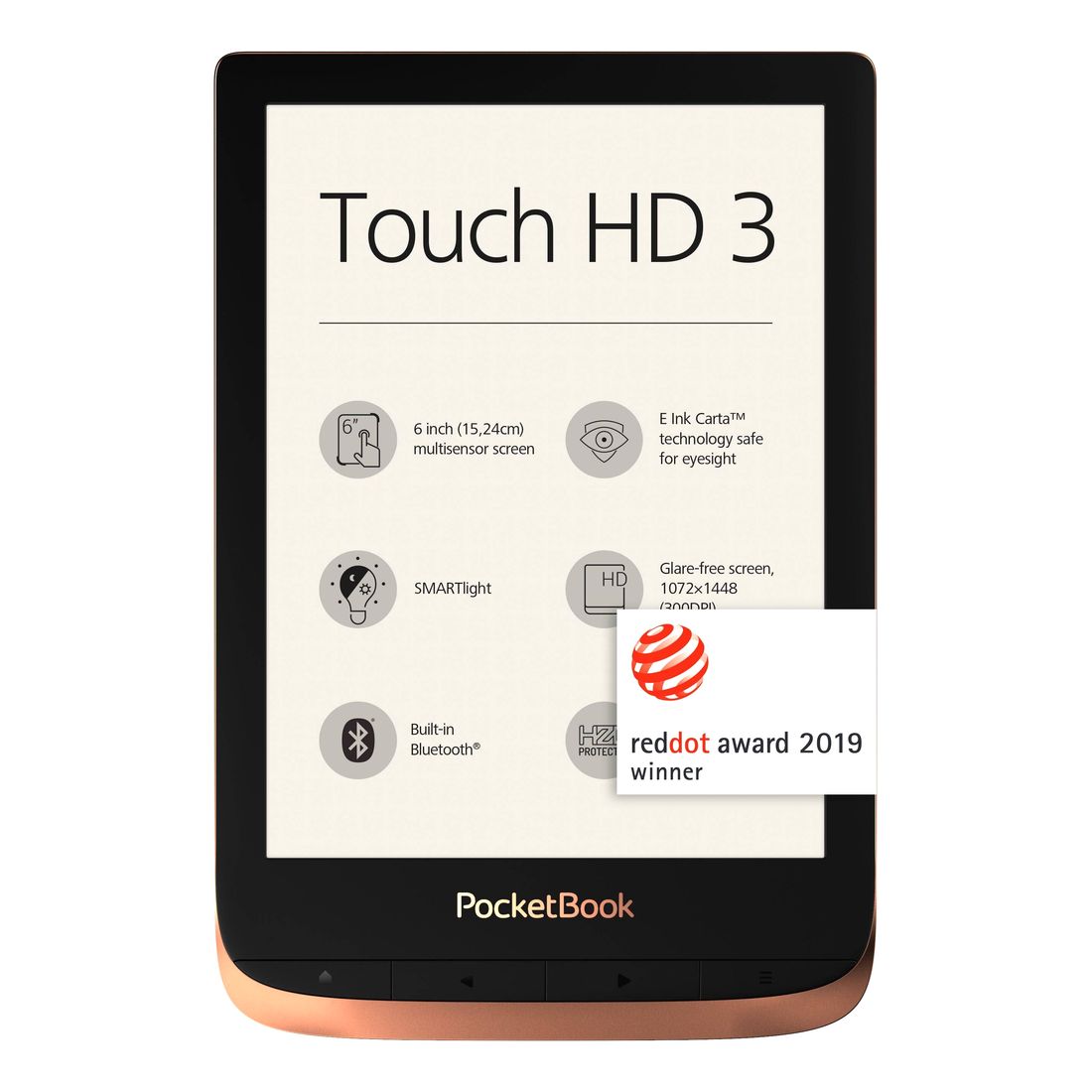 PocketBook Touch HD 3 6-Inch - Copper