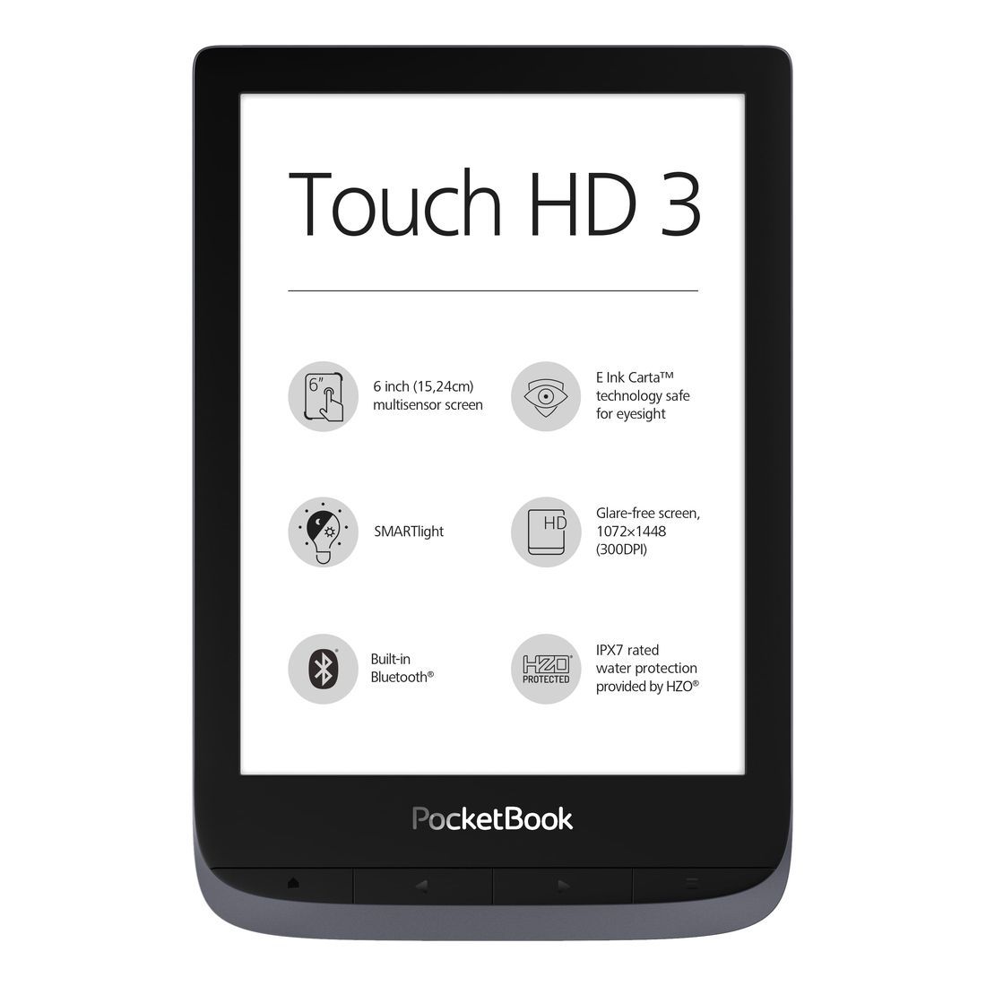 PocketBook Touch HD 3 6-Inch - Grey