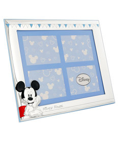 Disney Mickey Mouse Party Portafoto Frame Silver/Blue (17x21cm)