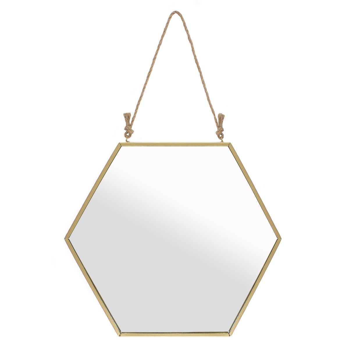 Something Different Large Gold Geometric Mirror