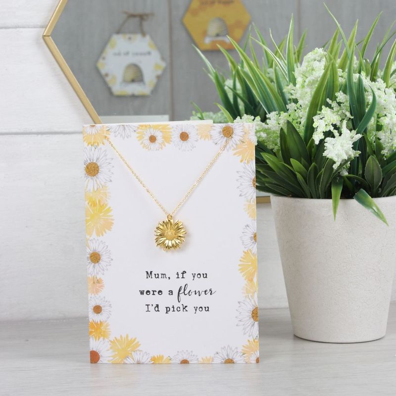 Something Different Mum If You Were a Flower Necklace and Card Set