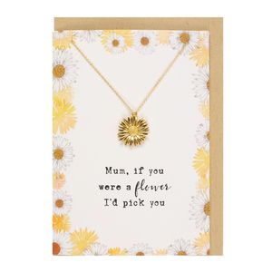 Something Different Mum If You Were a Flower Necklace and Card Set